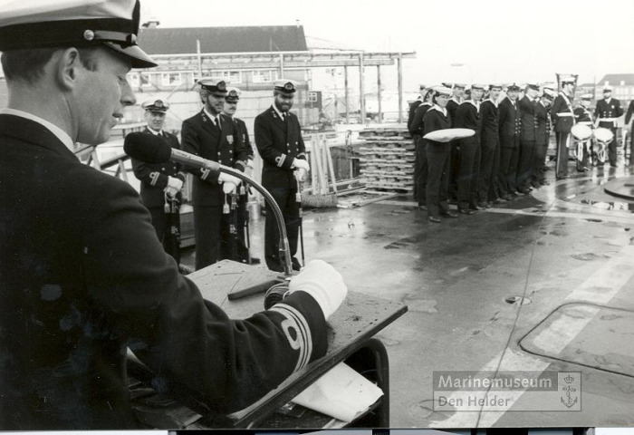 Uitdienststelling van Hr.Ms. fregat Tjerk Hiddes (1967-1986), 6 januari 1986